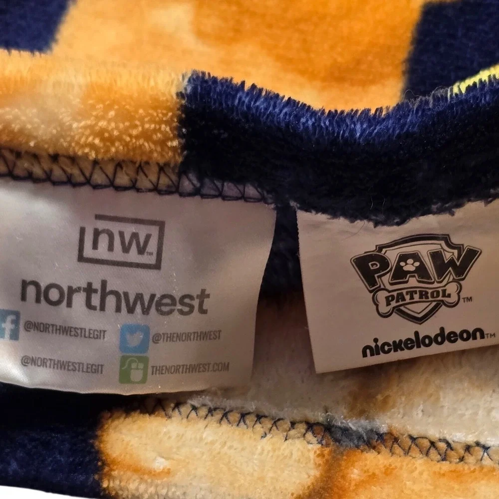 Northwest Paw Patrol My Stripes Fleece Throw Blanket Multicolor Kids 40x50